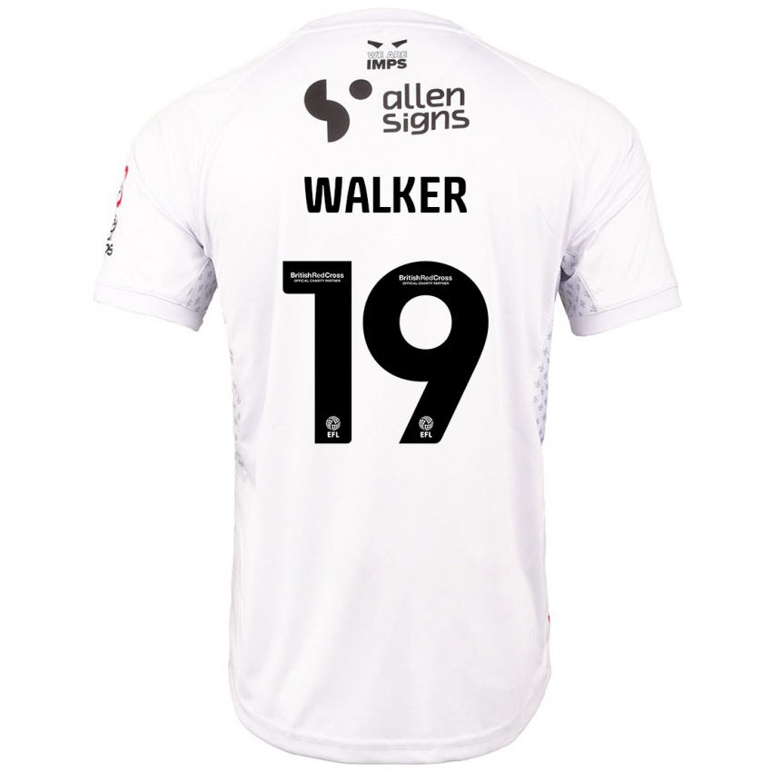 Niño Camiseta Tyler Walker #19 Rojo Blanco 2ª Equipación 2024/25 La Camisa Perú