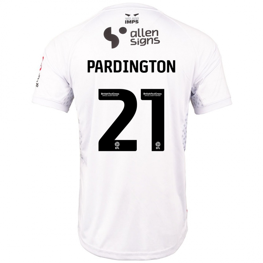 Niño Camiseta Jamie Pardington #21 Rojo Blanco 2ª Equipación 2024/25 La Camisa Perú