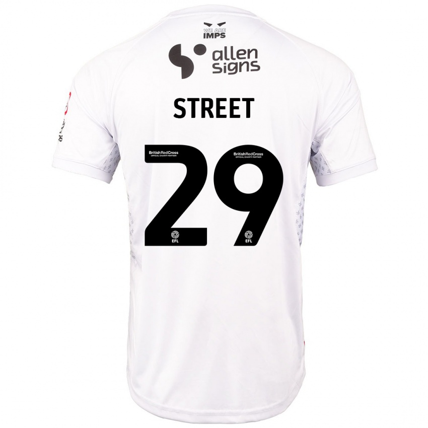 Niño Camiseta Robert Street #29 Rojo Blanco 2ª Equipación 2024/25 La Camisa Perú