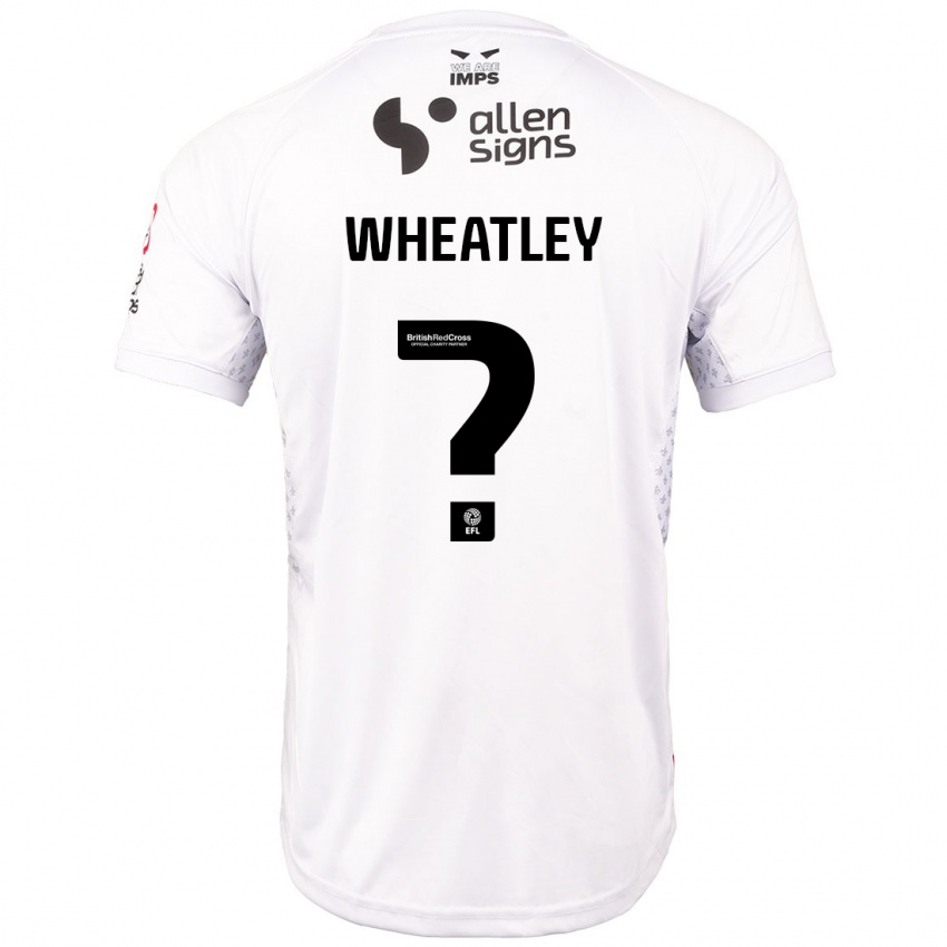 Niño Camiseta Kyrell Wheatley #0 Rojo Blanco 2ª Equipación 2024/25 La Camisa Perú