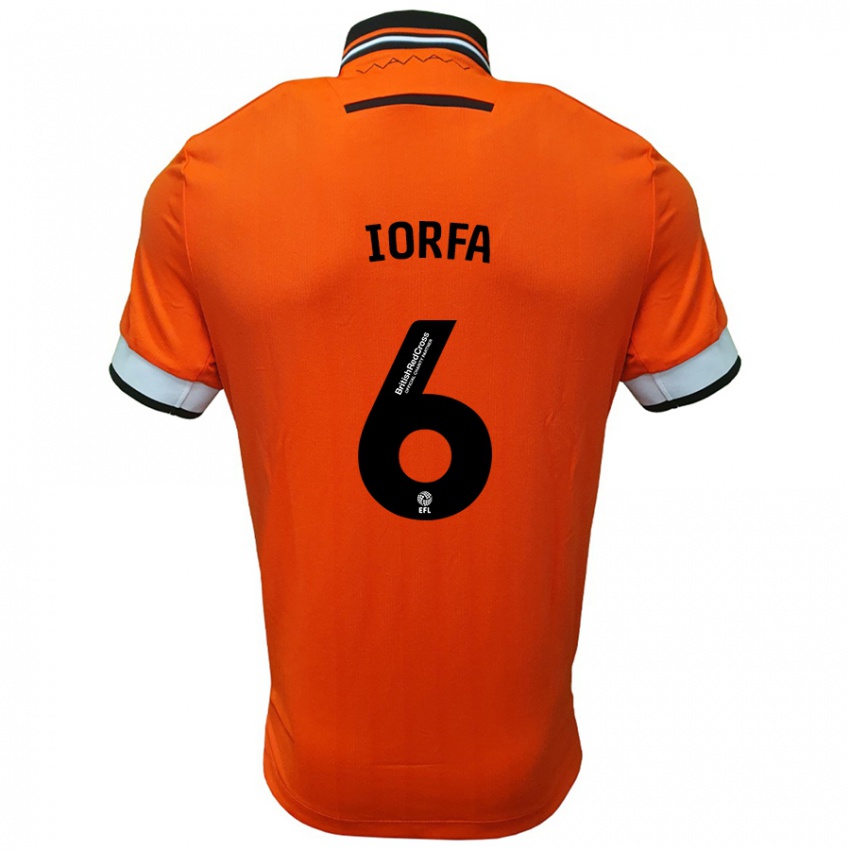 Niño Camiseta Dominic Iorfa #6 Naranja Blanco 2ª Equipación 2024/25 La Camisa Perú