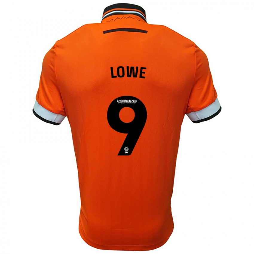 Niño Camiseta Jamal Lowe #9 Naranja Blanco 2ª Equipación 2024/25 La Camisa Perú