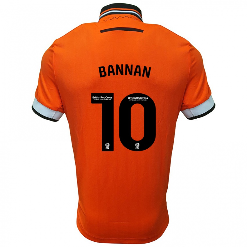 Niño Camiseta Barry Bannan #10 Naranja Blanco 2ª Equipación 2024/25 La Camisa Perú