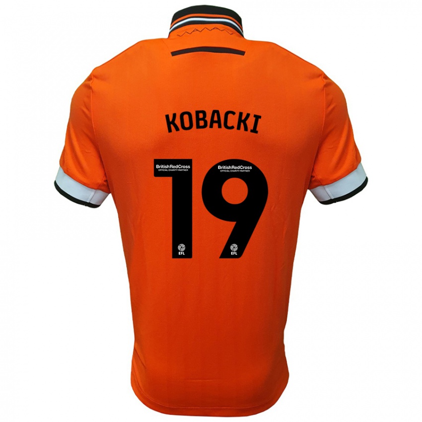 Niño Camiseta Olaf Kobacki #19 Naranja Blanco 2ª Equipación 2024/25 La Camisa Perú