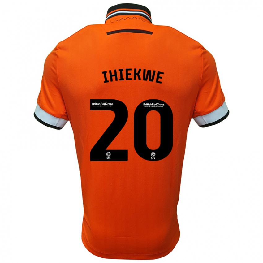 Niño Camiseta Michael Ihiekwe #20 Naranja Blanco 2ª Equipación 2024/25 La Camisa Perú