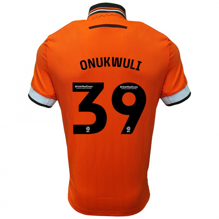 Niño Camiseta Favour Onukwuli #39 Naranja Blanco 2ª Equipación 2024/25 La Camisa Perú