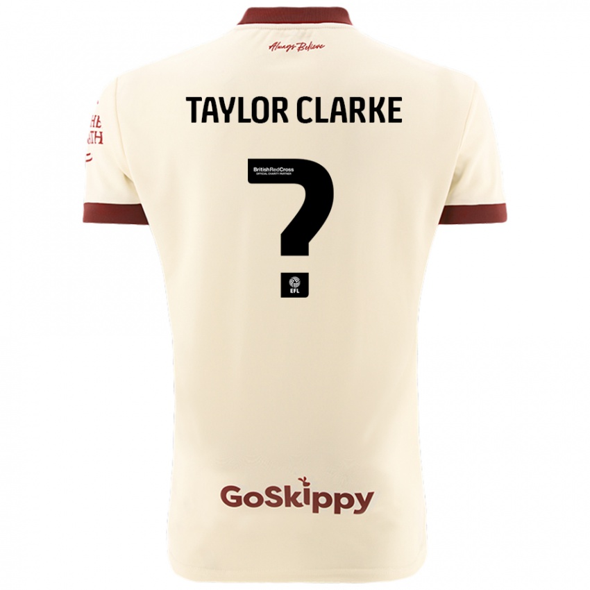 Niño Camiseta Omar Taylor-Clarke #0 Crema Blanco 2ª Equipación 2024/25 La Camisa Perú