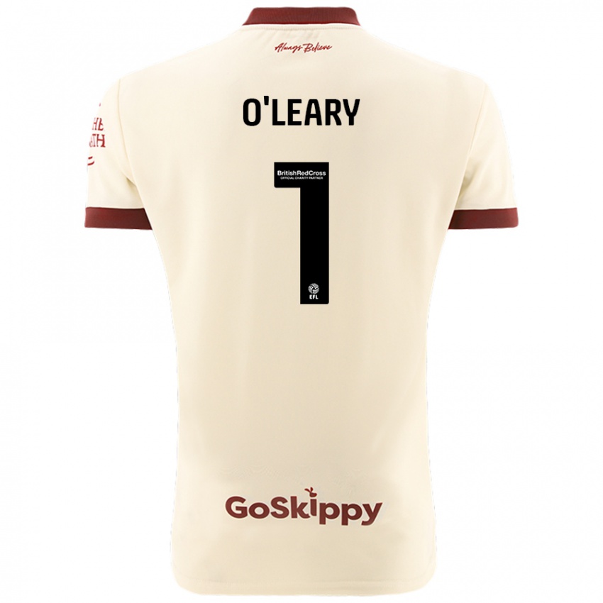 Niño Camiseta Max O'leary #1 Crema Blanco 2ª Equipación 2024/25 La Camisa Perú