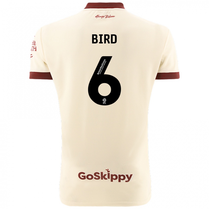 Niño Camiseta Max Bird #6 Crema Blanco 2ª Equipación 2024/25 La Camisa Perú