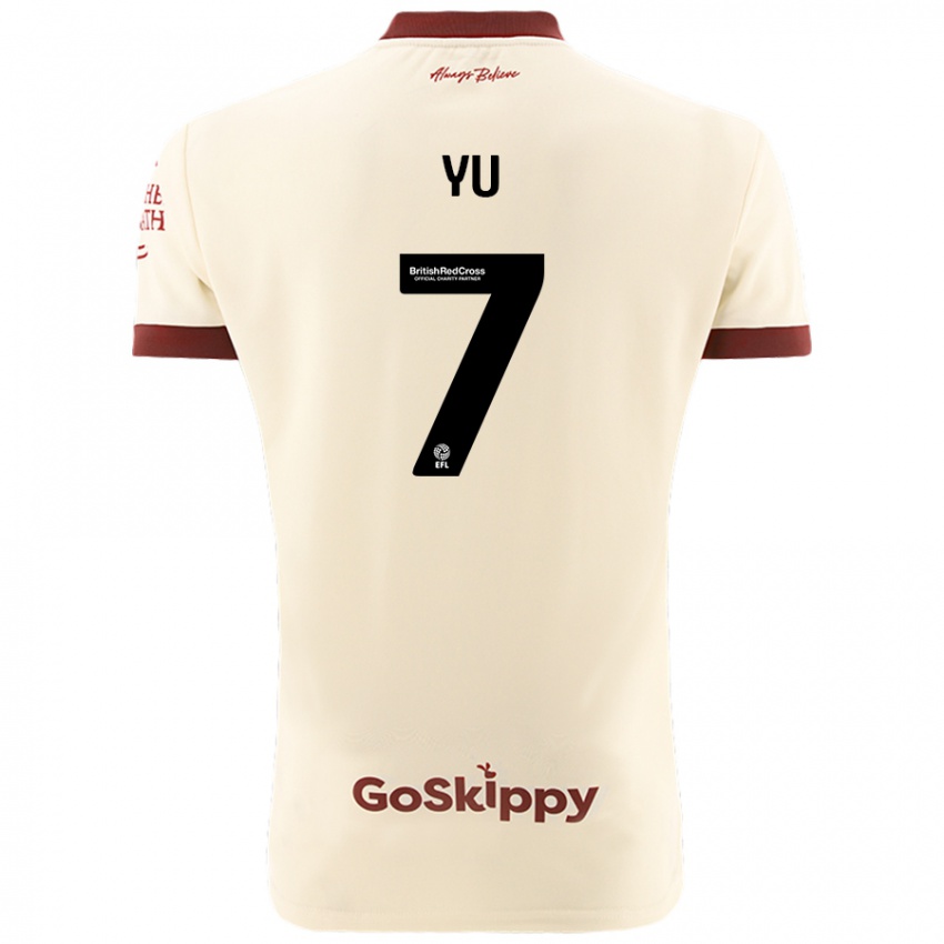 Niño Camiseta Yu Hirakawa #7 Crema Blanco 2ª Equipación 2024/25 La Camisa Perú