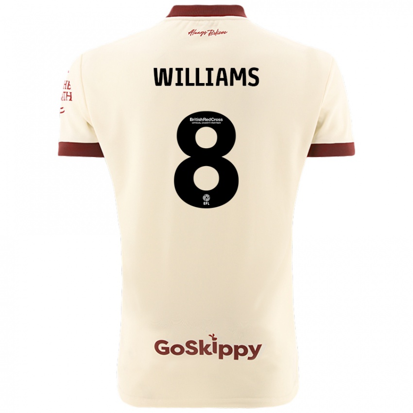 Niño Camiseta Joe Williams #8 Crema Blanco 2ª Equipación 2024/25 La Camisa Perú