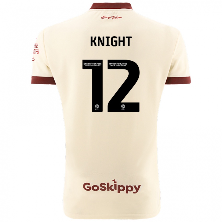 Niño Camiseta Jason Knight #12 Crema Blanco 2ª Equipación 2024/25 La Camisa Perú