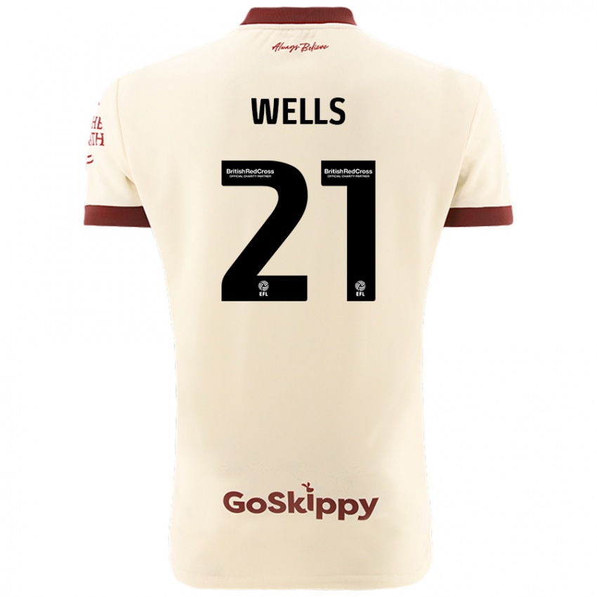 Niño Camiseta Nahki Wells #21 Crema Blanco 2ª Equipación 2024/25 La Camisa Perú