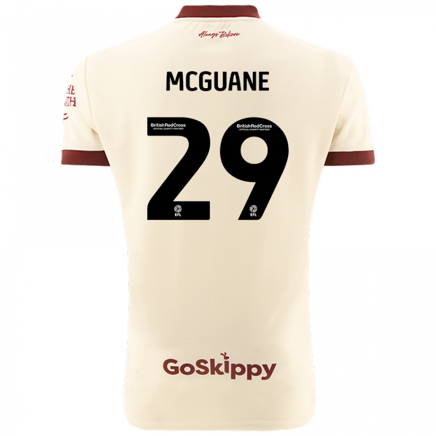 Niño Camiseta Marcus Mcguane #29 Crema Blanco 2ª Equipación 2024/25 La Camisa Perú