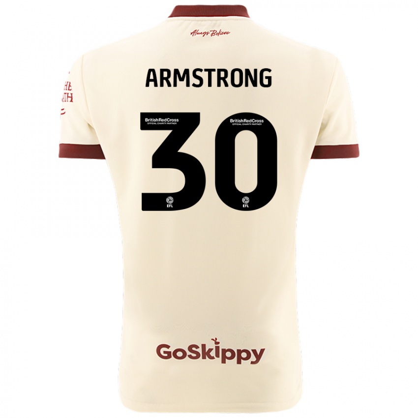 Niño Camiseta Sinclair Armstrong #30 Crema Blanco 2ª Equipación 2024/25 La Camisa Perú