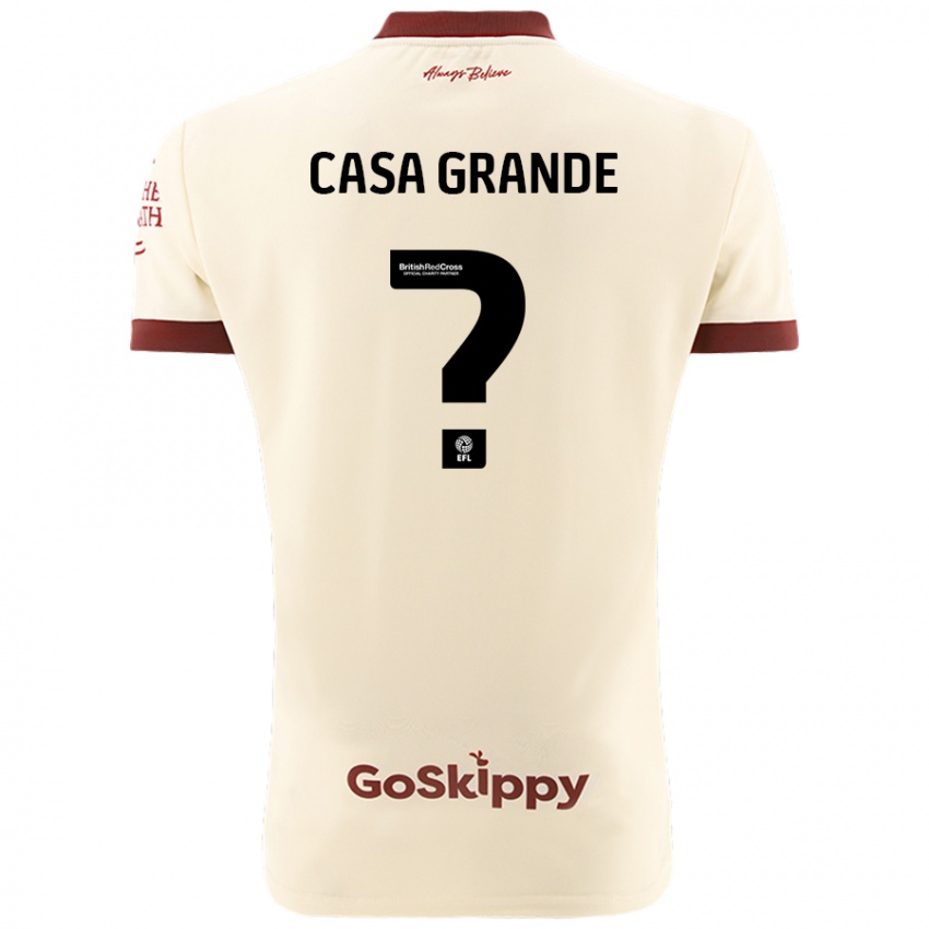 Niño Camiseta Josey Casa-Grande #0 Crema Blanco 2ª Equipación 2024/25 La Camisa Perú