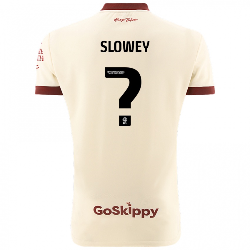 Niño Camiseta Josh Campbell-Slowey #0 Crema Blanco 2ª Equipación 2024/25 La Camisa Perú