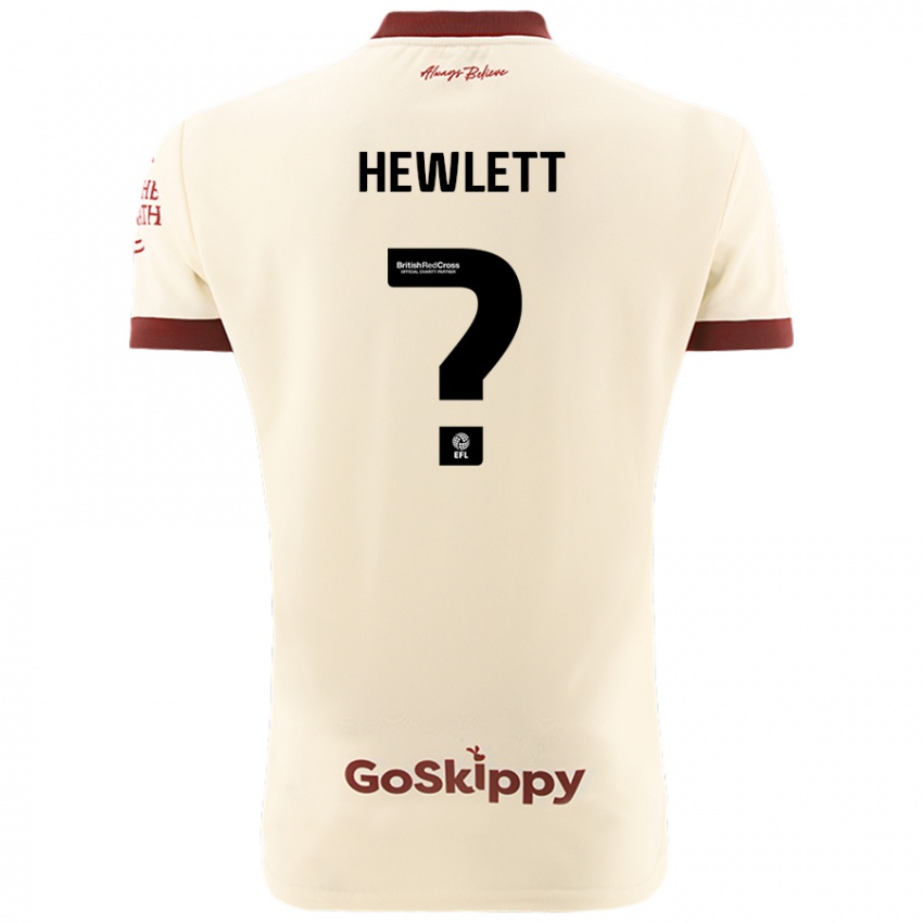 Niño Camiseta Callum Hewlett #0 Crema Blanco 2ª Equipación 2024/25 La Camisa Perú