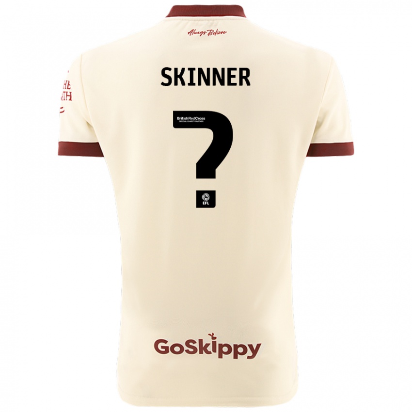 Niño Camiseta Luke Skinner #0 Crema Blanco 2ª Equipación 2024/25 La Camisa Perú