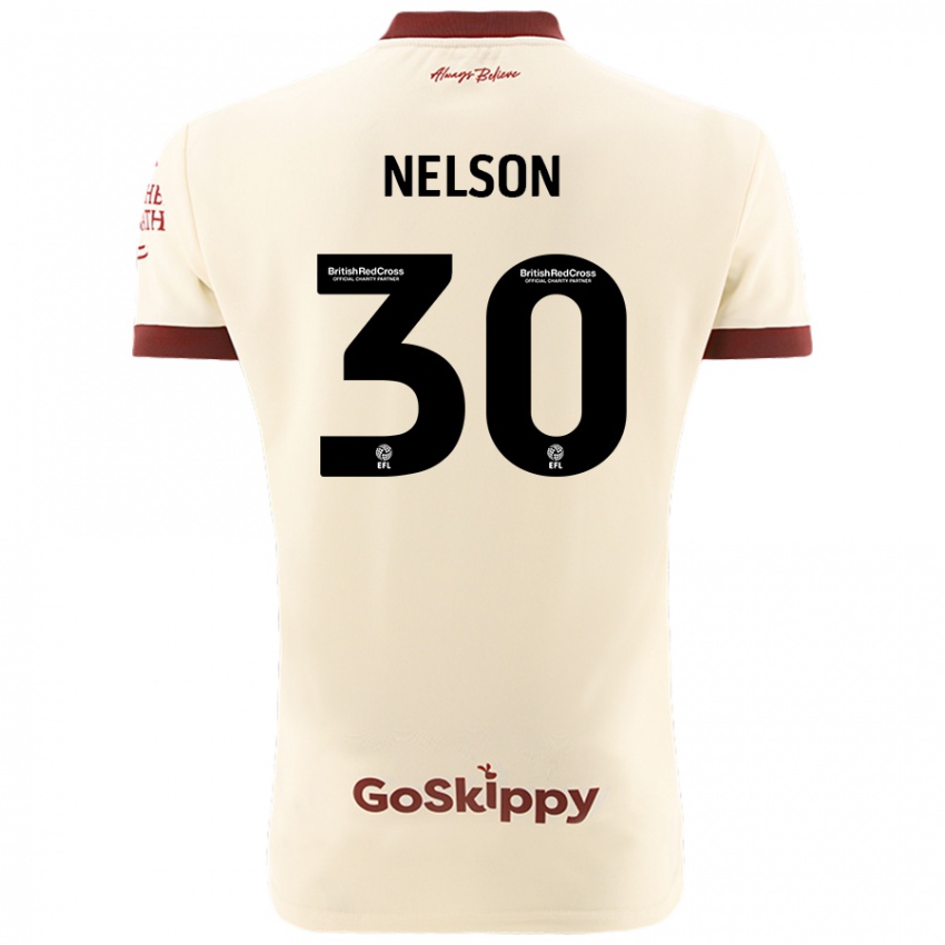 Niño Camiseta Raekwon Nelson #30 Crema Blanco 2ª Equipación 2024/25 La Camisa Perú