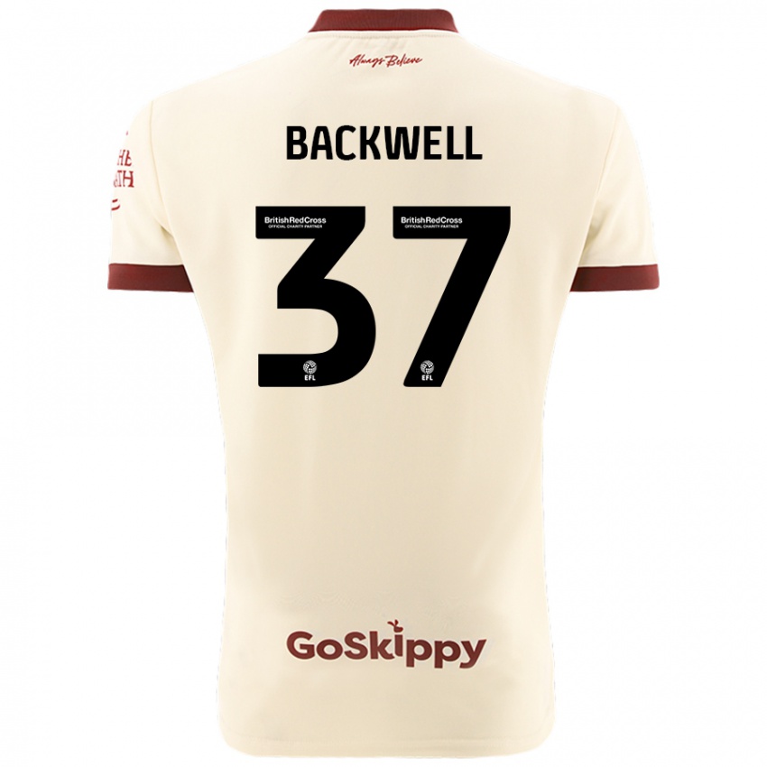 Niño Camiseta Tommy Backwell #37 Crema Blanco 2ª Equipación 2024/25 La Camisa Perú