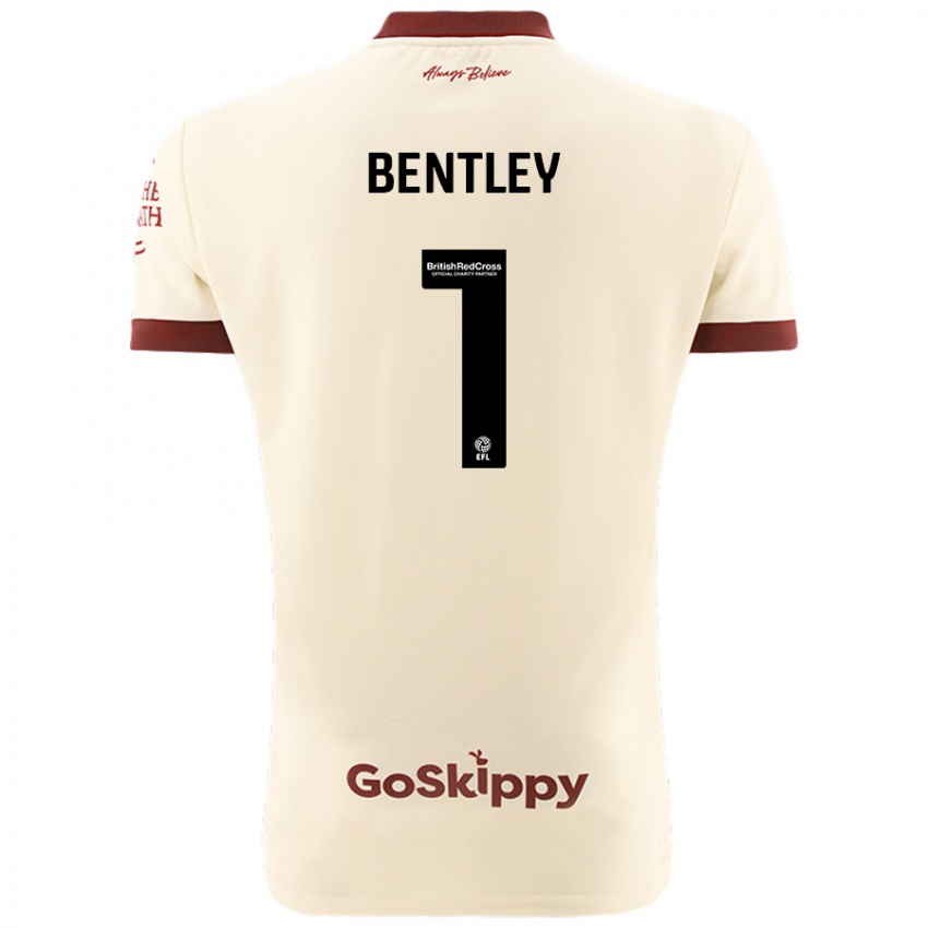 Niño Camiseta Fran Bentley #1 Crema Blanco 2ª Equipación 2024/25 La Camisa Perú