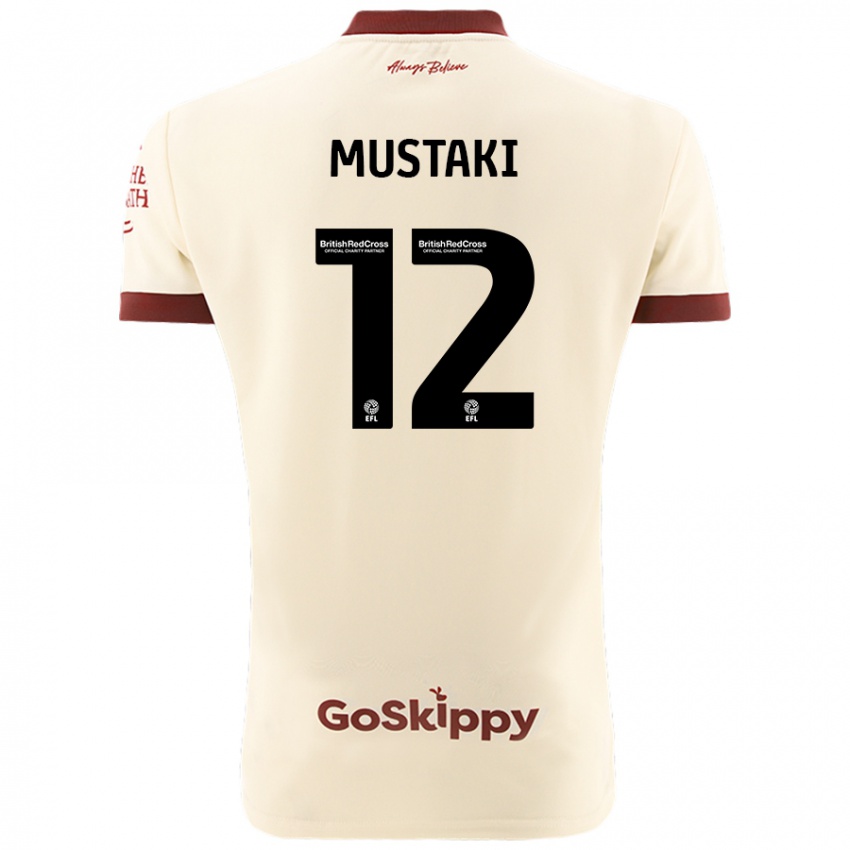 Niño Camiseta Chloe Mustaki #12 Crema Blanco 2ª Equipación 2024/25 La Camisa Perú