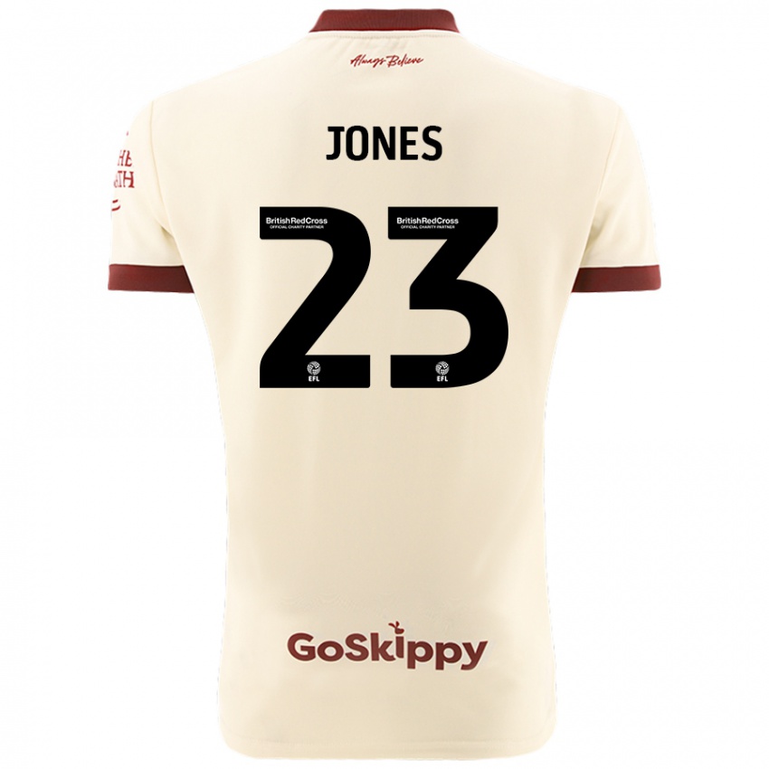 Niño Camiseta Carrie Jones #23 Crema Blanco 2ª Equipación 2024/25 La Camisa Perú