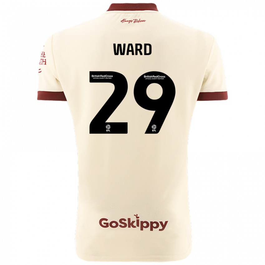 Niño Camiseta Mari Ward #29 Crema Blanco 2ª Equipación 2024/25 La Camisa Perú