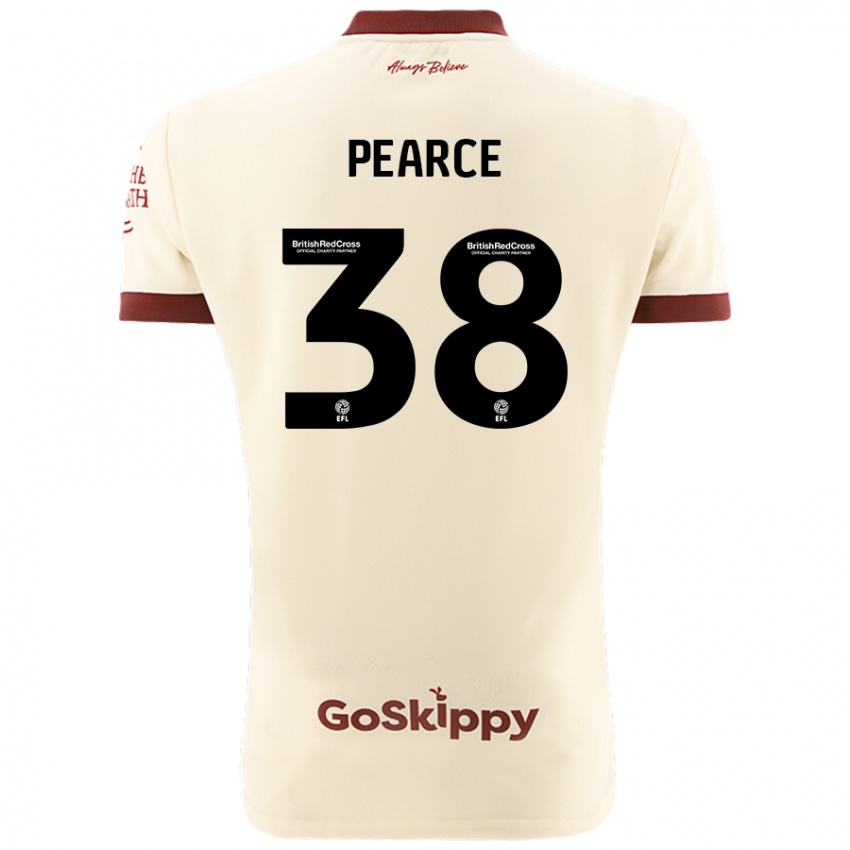 Niño Camiseta Manon Pearce #38 Crema Blanco 2ª Equipación 2024/25 La Camisa Perú