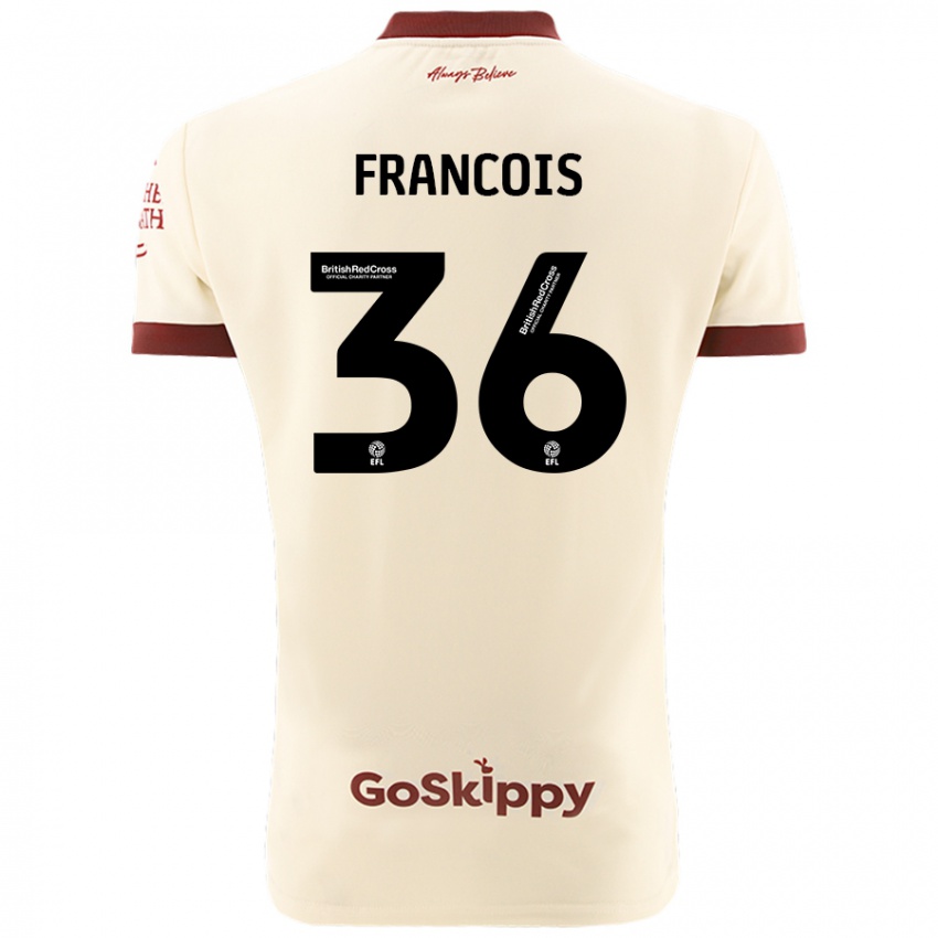 Niño Camiseta Marlee Francois #36 Crema Blanco 2ª Equipación 2024/25 La Camisa Perú