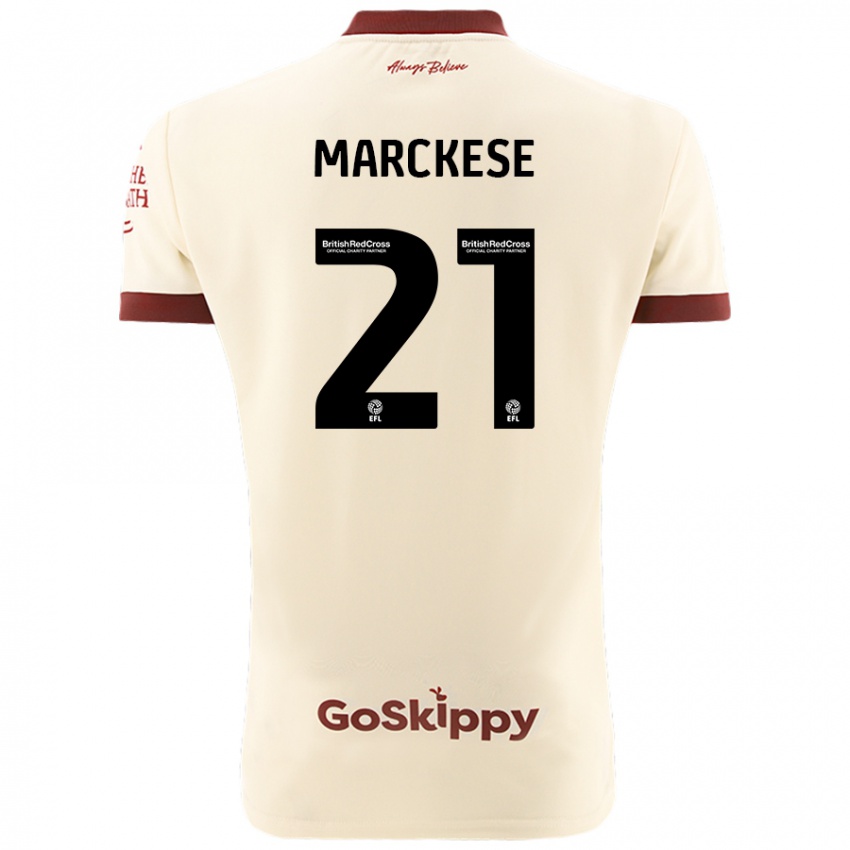 Niño Camiseta Kaylan Marckese #21 Crema Blanco 2ª Equipación 2024/25 La Camisa Perú