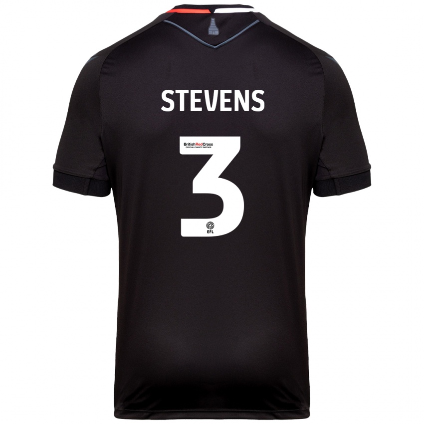 Niño Camiseta Enda Stevens #3 Negro 2ª Equipación 2024/25 La Camisa Perú