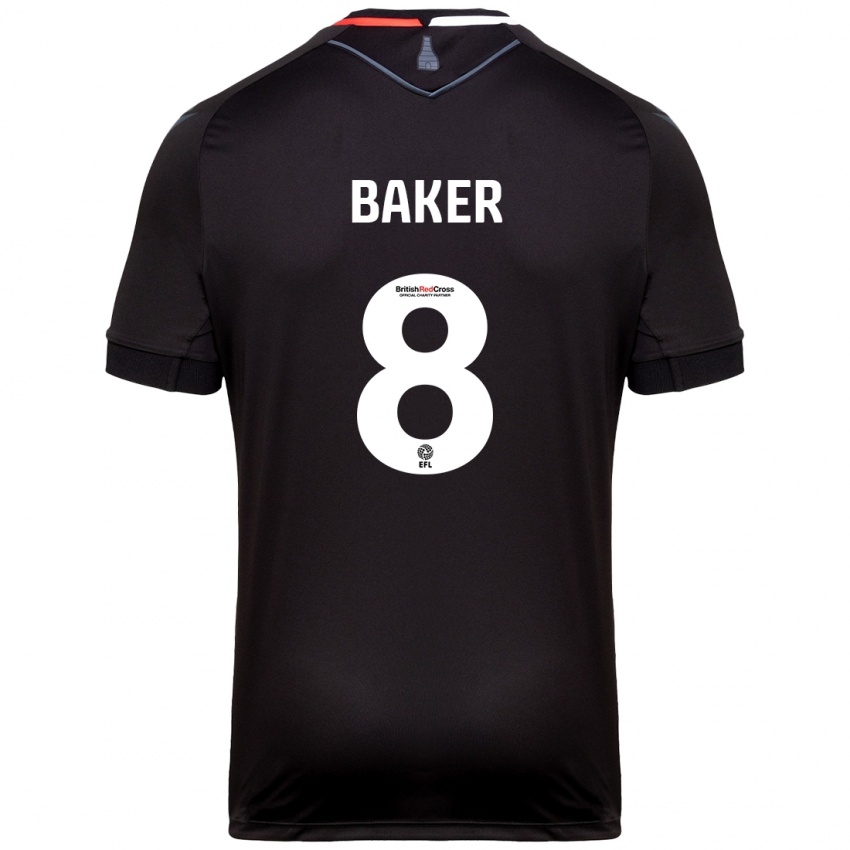 Niño Camiseta Lewis Baker #8 Negro 2ª Equipación 2024/25 La Camisa Perú