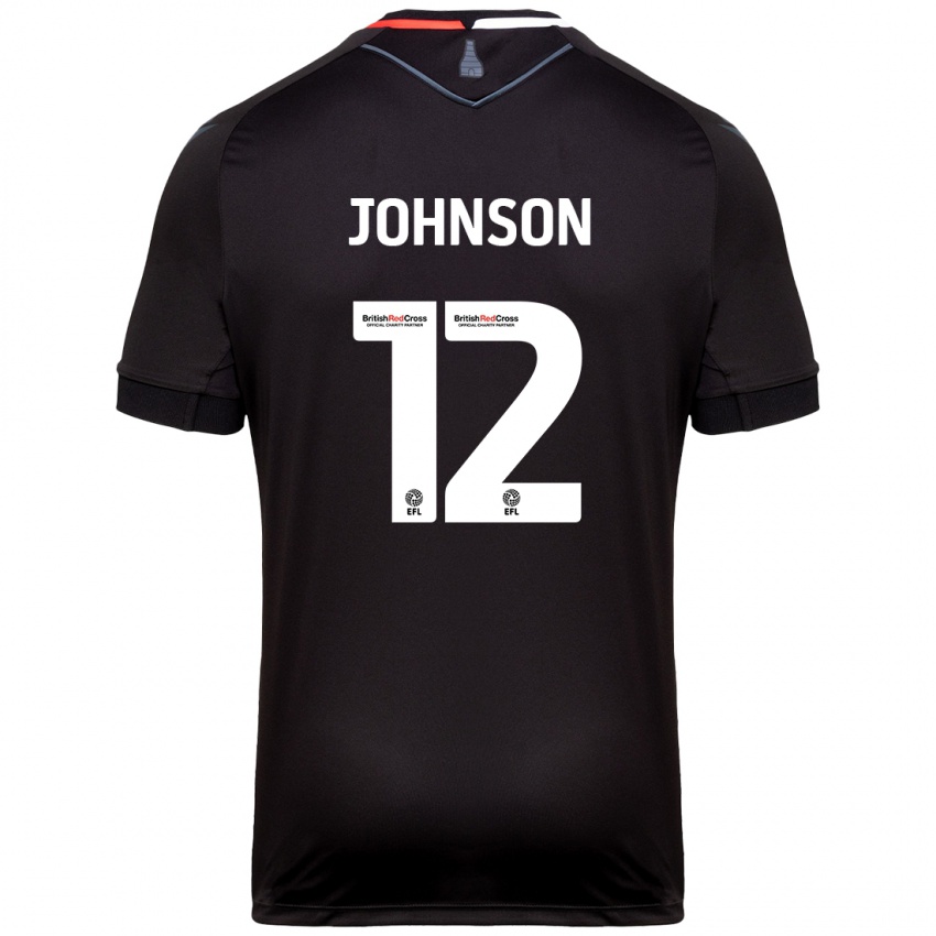 Niño Camiseta Daniel Johnson #12 Negro 2ª Equipación 2024/25 La Camisa Perú