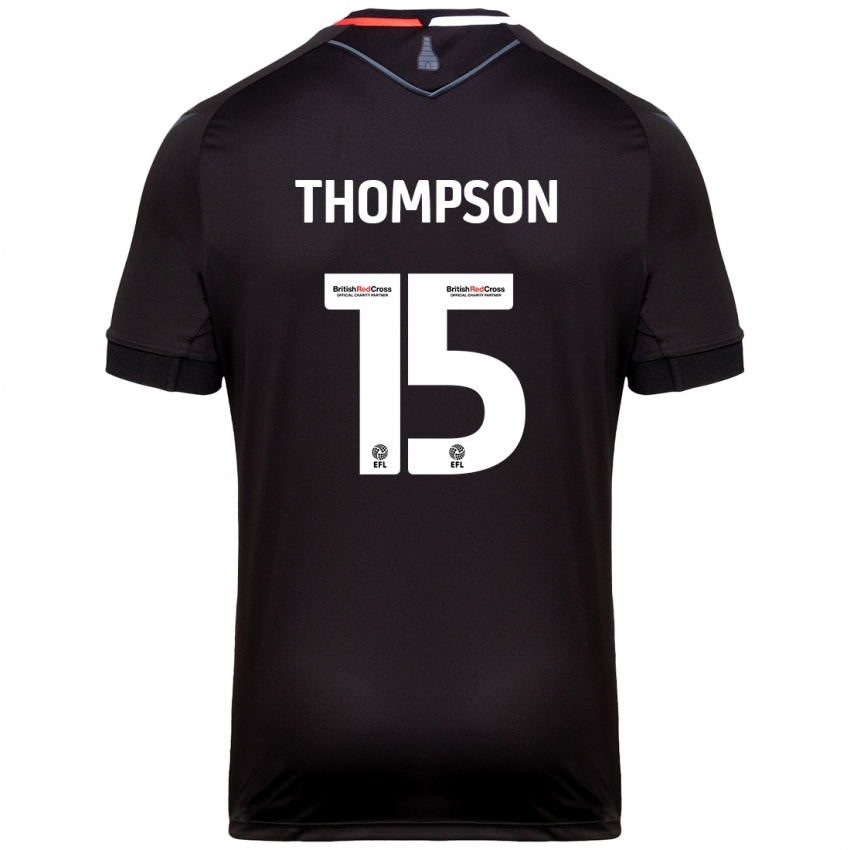 Niño Camiseta Jordan Thompson #15 Negro 2ª Equipación 2024/25 La Camisa Perú