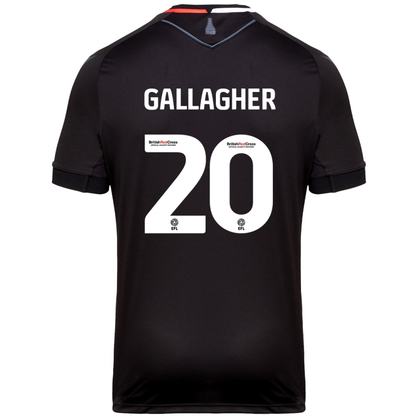 Niño Camiseta Sam Gallagher #20 Negro 2ª Equipación 2024/25 La Camisa Perú