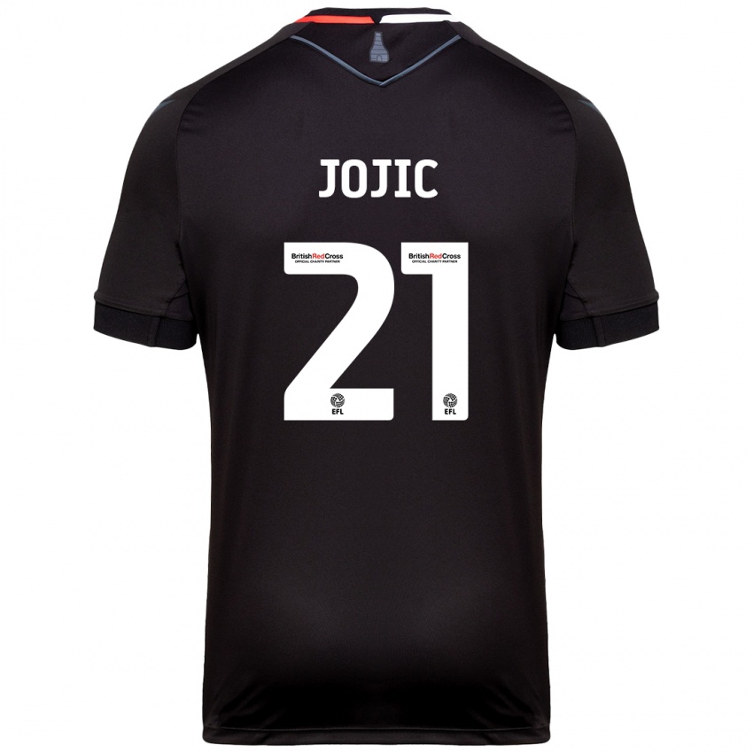 Niño Camiseta Nikola Jojic #21 Negro 2ª Equipación 2024/25 La Camisa Perú