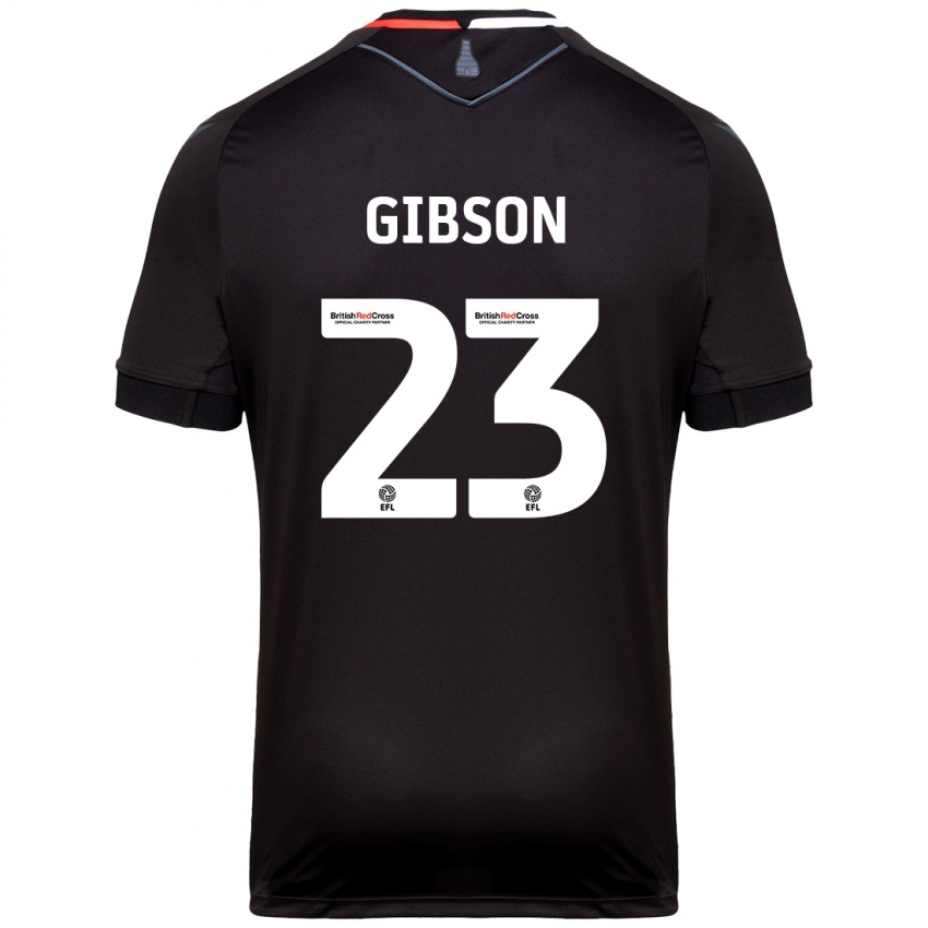 Niño Camiseta Ben Gibson #23 Negro 2ª Equipación 2024/25 La Camisa Perú