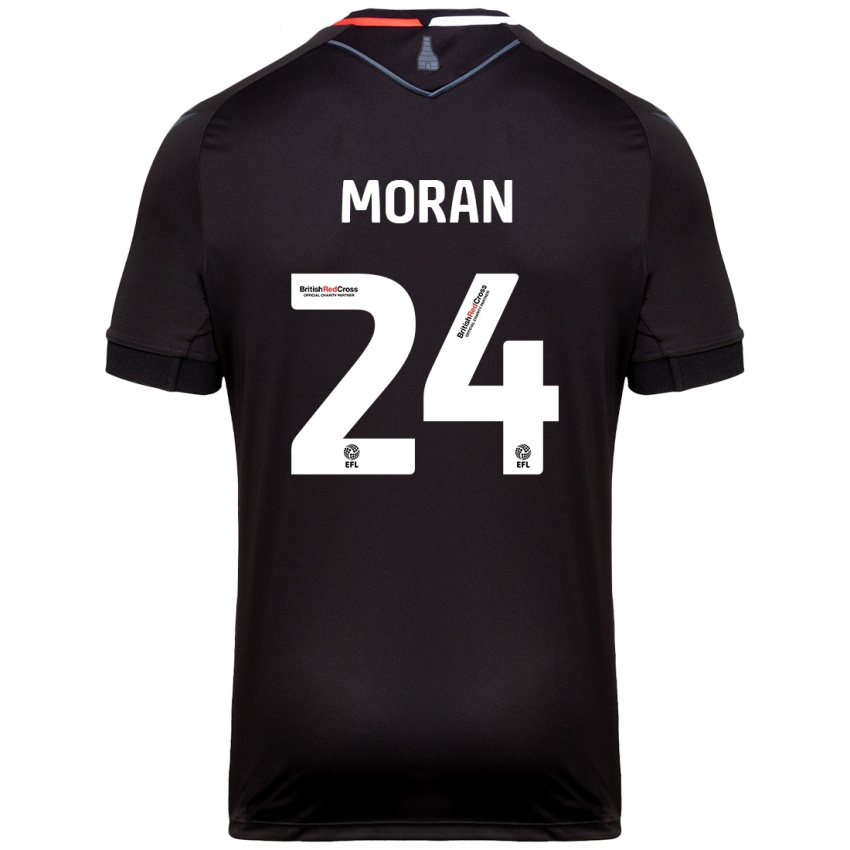 Niño Camiseta Andrew Moran #24 Negro 2ª Equipación 2024/25 La Camisa Perú