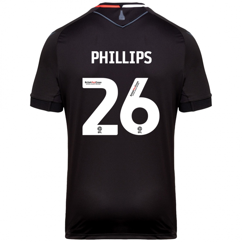 Niño Camiseta Ashley Phillips #26 Negro 2ª Equipación 2024/25 La Camisa Perú