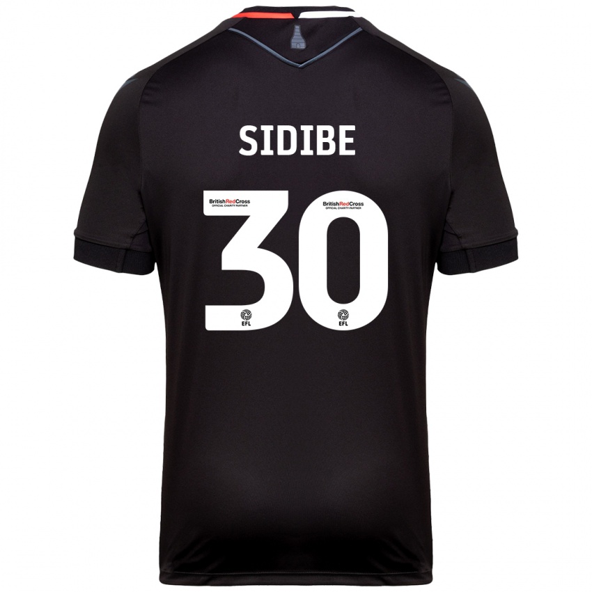 Niño Camiseta Souleymane Sidibe #30 Negro 2ª Equipación 2024/25 La Camisa Perú