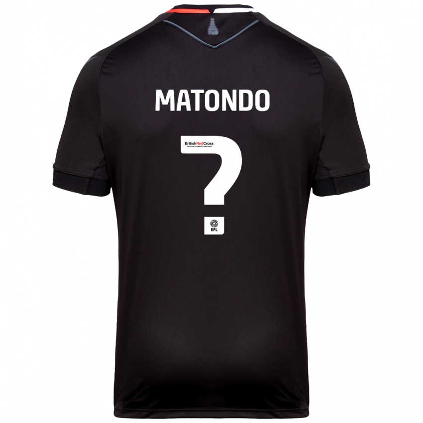 Niño Camiseta Japhet Matondo #0 Negro 2ª Equipación 2024/25 La Camisa Perú