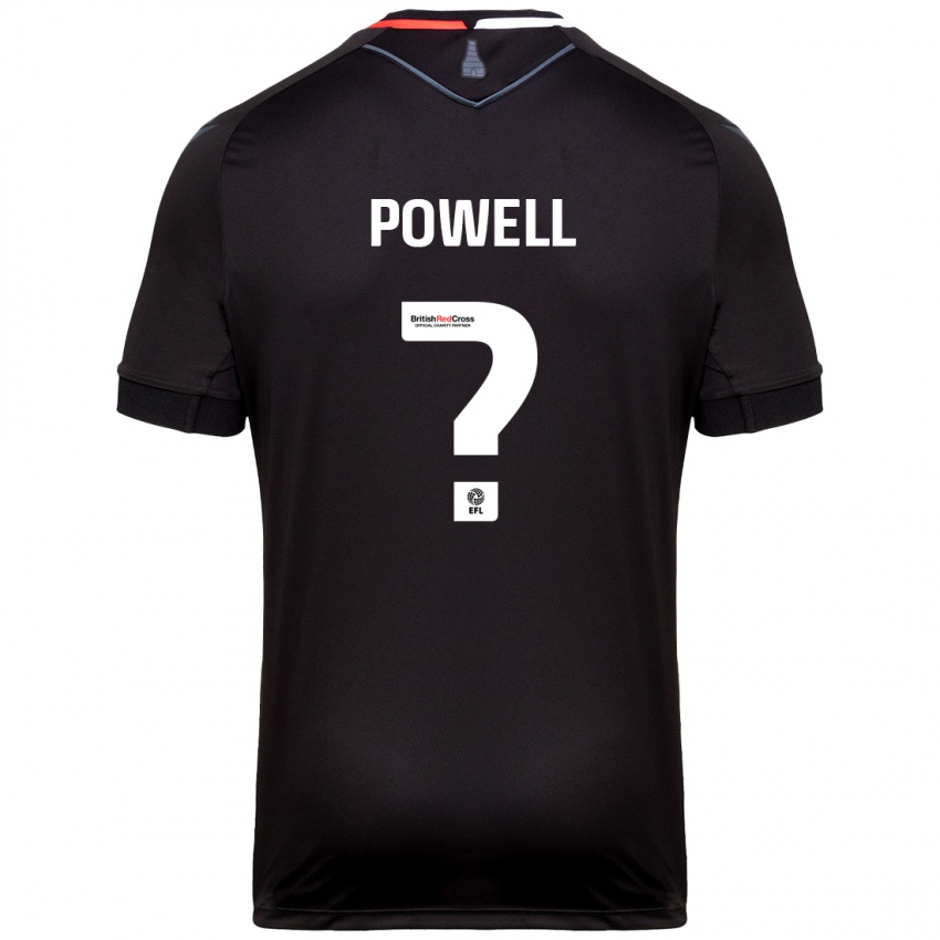 Niño Camiseta Owen Powell #0 Negro 2ª Equipación 2024/25 La Camisa Perú