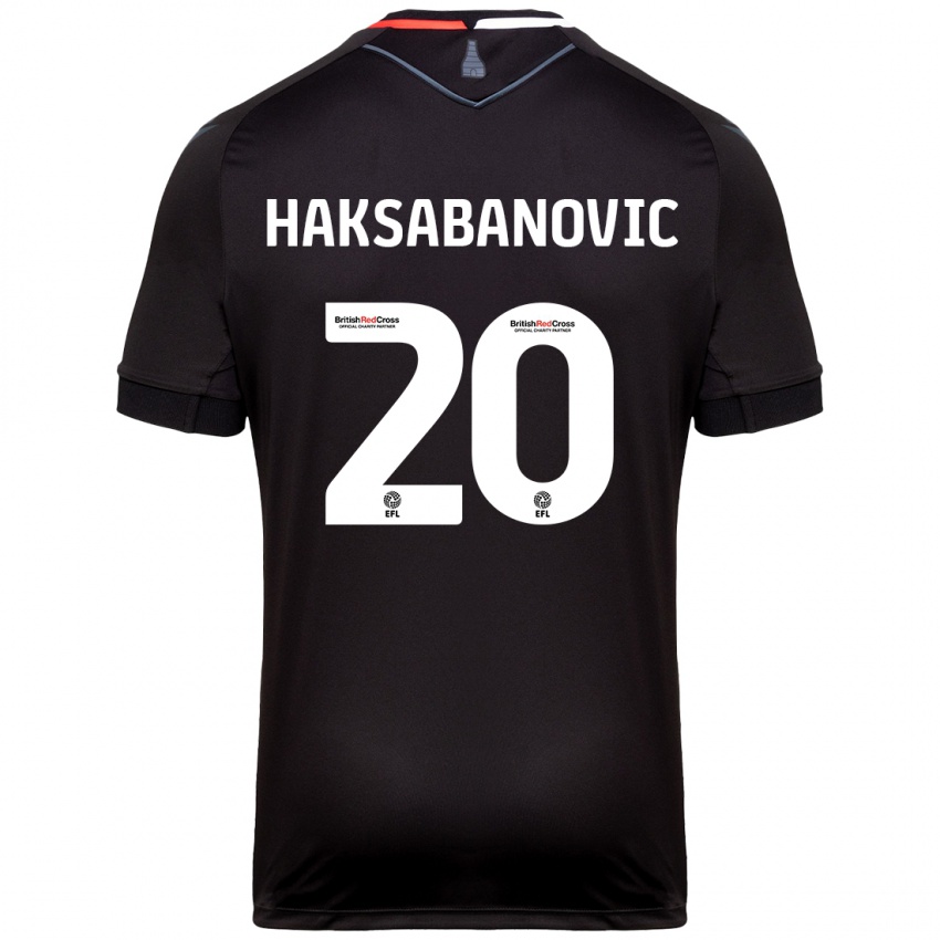 Niño Camiseta Sead Hakšabanović #20 Negro 2ª Equipación 2024/25 La Camisa Perú