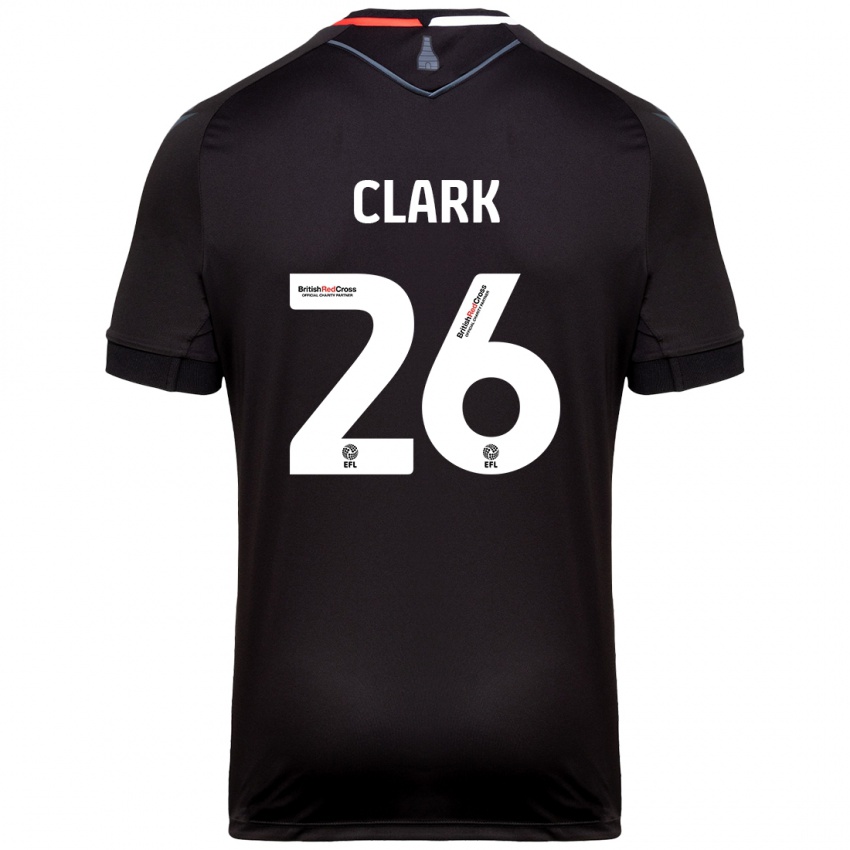 Niño Camiseta Ciaran Clark #26 Negro 2ª Equipación 2024/25 La Camisa Perú