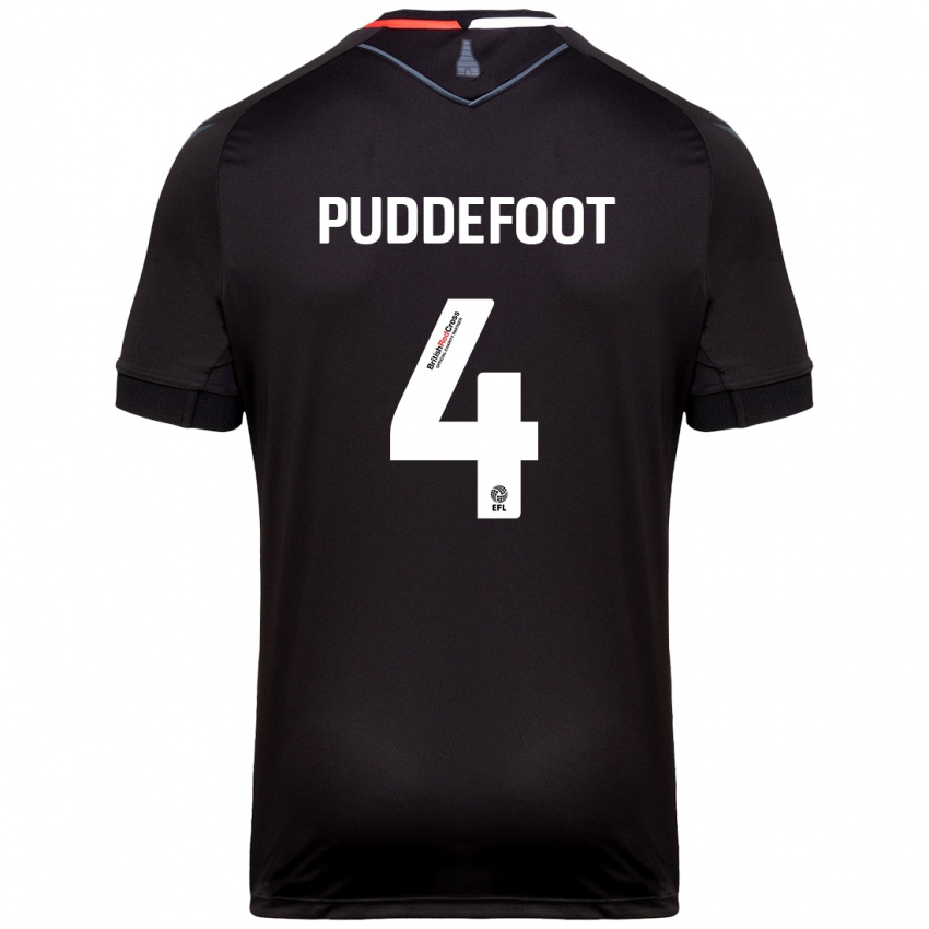 Niño Camiseta Danielle Puddefoot #4 Negro 2ª Equipación 2024/25 La Camisa Perú