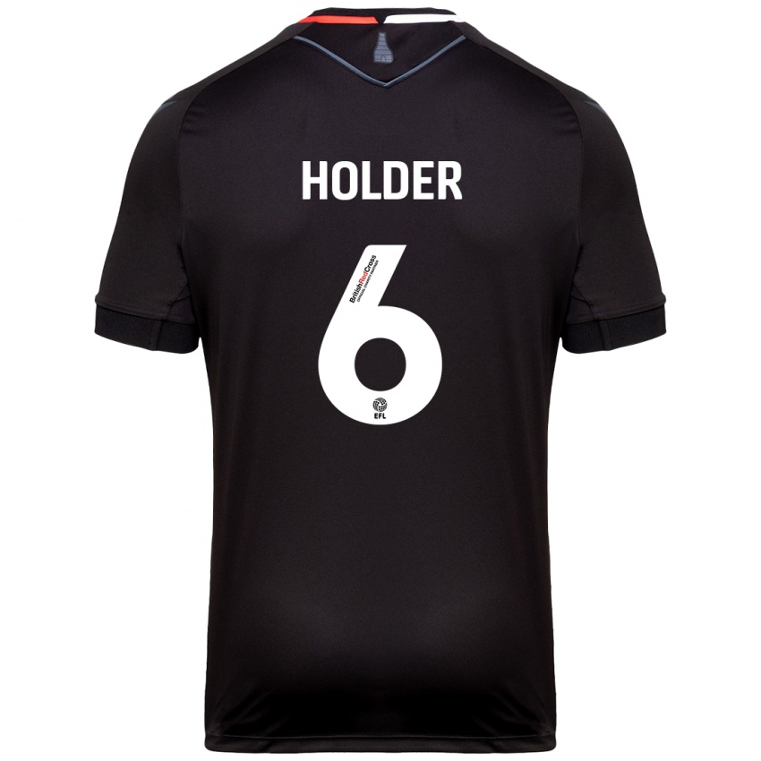 Niño Camiseta Molly Holder #6 Negro 2ª Equipación 2024/25 La Camisa Perú