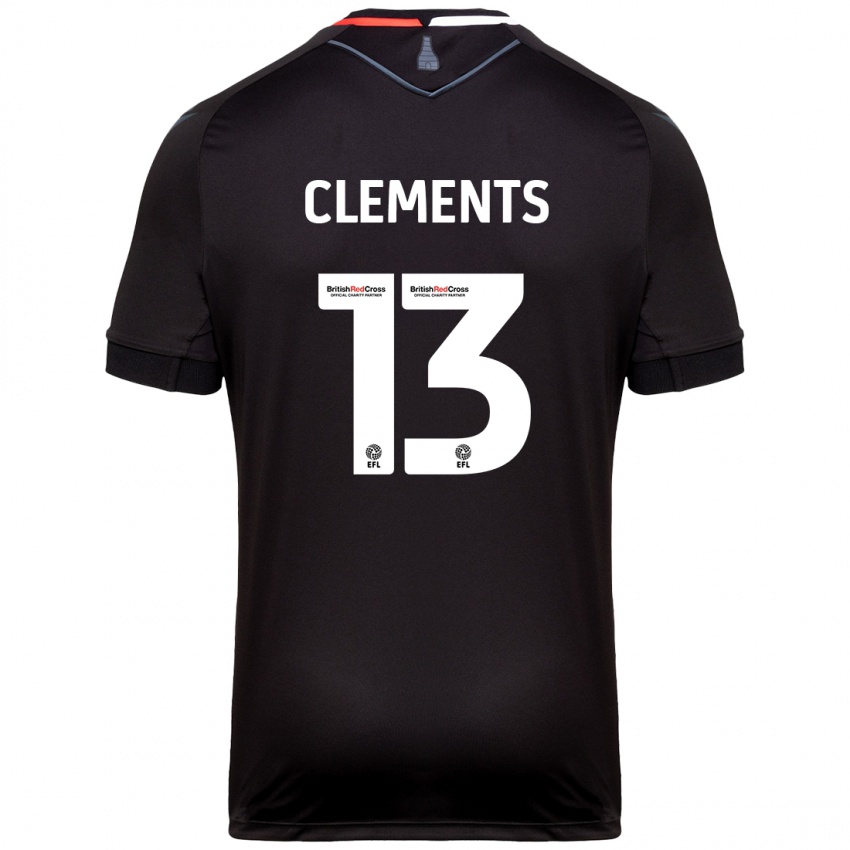 Niño Camiseta Daisy Clements #13 Negro 2ª Equipación 2024/25 La Camisa Perú