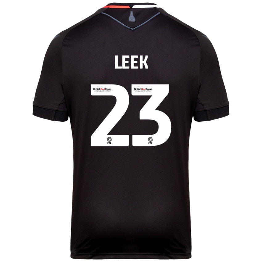 Niño Camiseta Ellie Leek #23 Negro 2ª Equipación 2024/25 La Camisa Perú